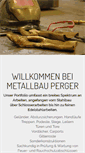 Mobile Screenshot of metallbau-perger.com